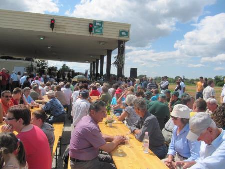 Prireditev ob vstopu Hrvaške v EU na mejnem prehodu Gibina 19